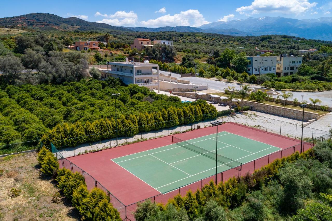 Queen Electra With Pool And Tennis Court Alikianos Exterior foto