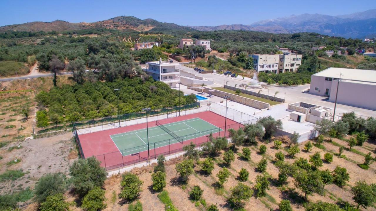 Queen Electra With Pool And Tennis Court Alikianos Exterior foto
